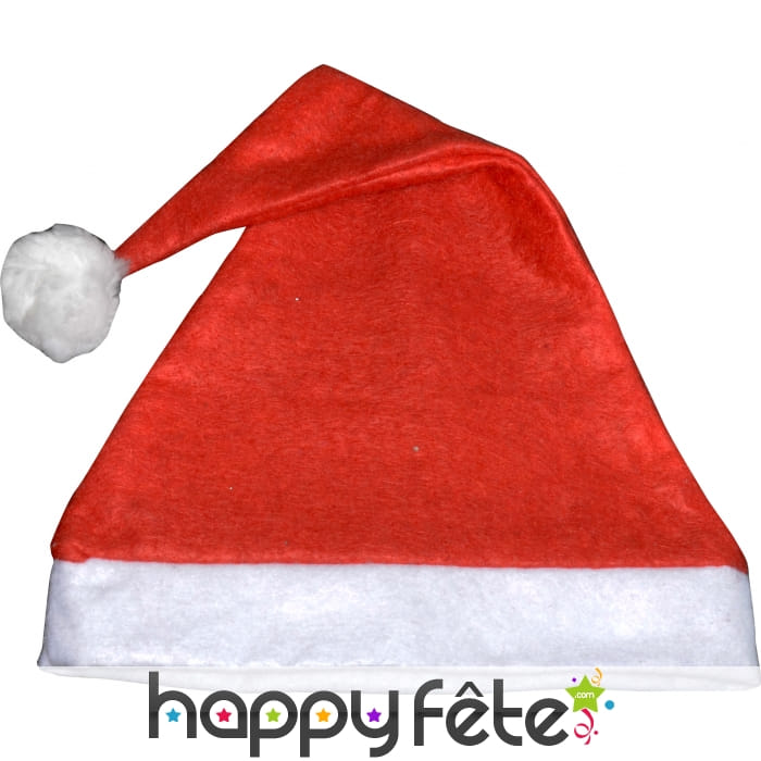 Bonnet de père noël rouge