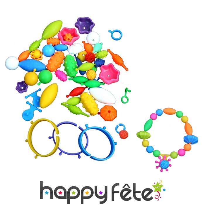 Bracelet de perles en plastique à composer diy