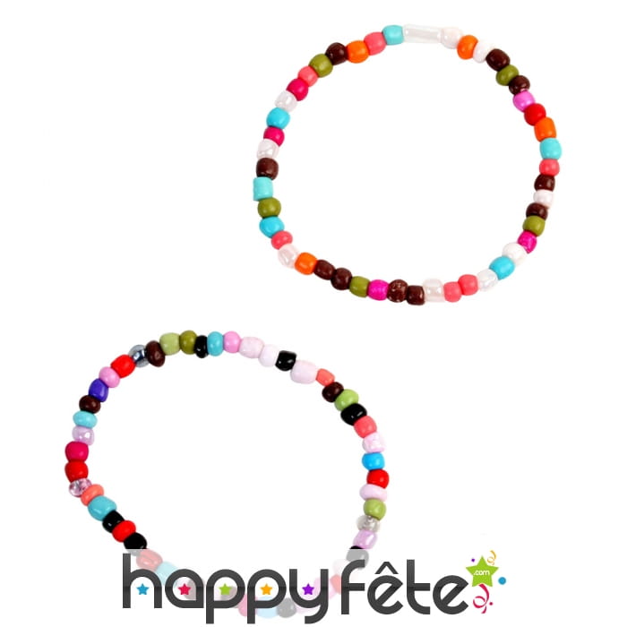 Bracelet de perles multicolores