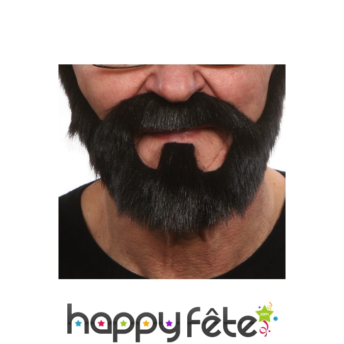 Barbe de rocker noire