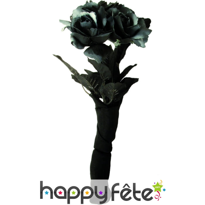 Bouquet de roses noires