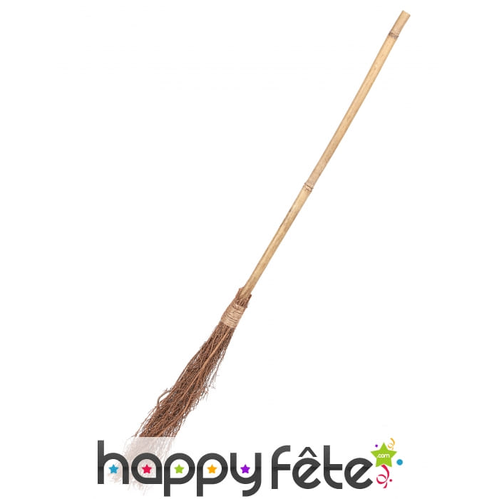 Balai de sorcière droit de 88cm manche en bambou