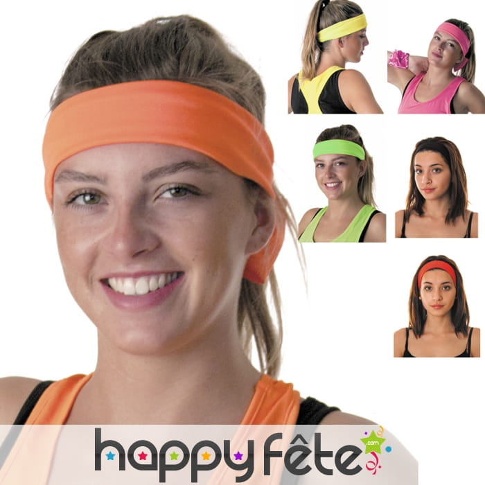 Bandeau de tête fluo