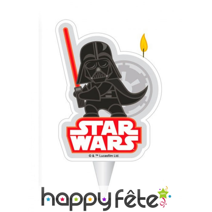 Bougie Dark Vador de 7,5 cm
