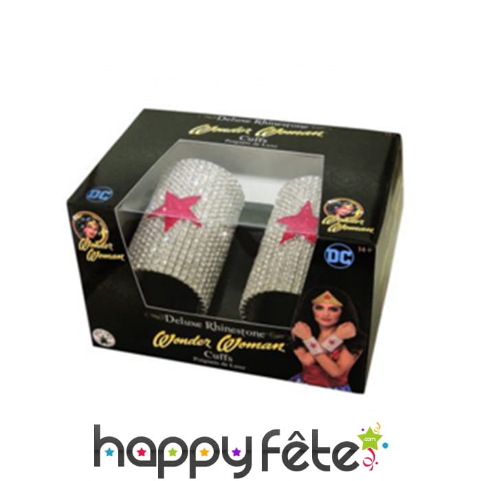 Brassards de wonder woman pour femme, luxe