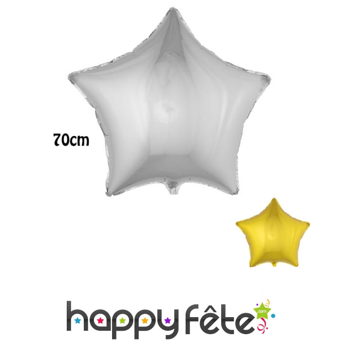 Ballon étoile aluminium de 68cm