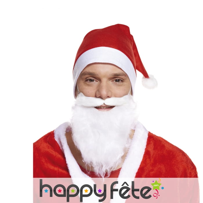Bonnet et barbe de père Noël premier prix