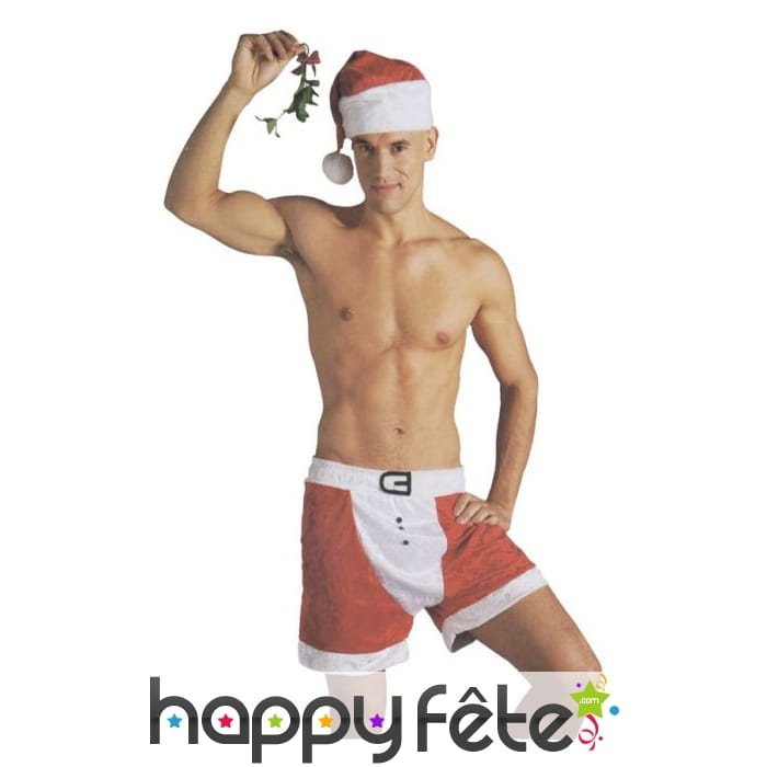 Bonnet et boxer de Noël