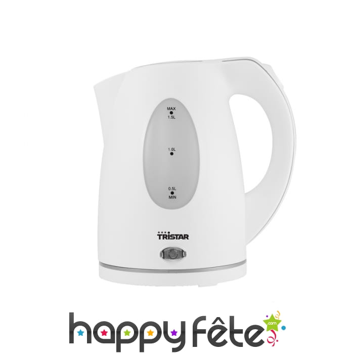 Bouilloire électrique blanche de 1.5