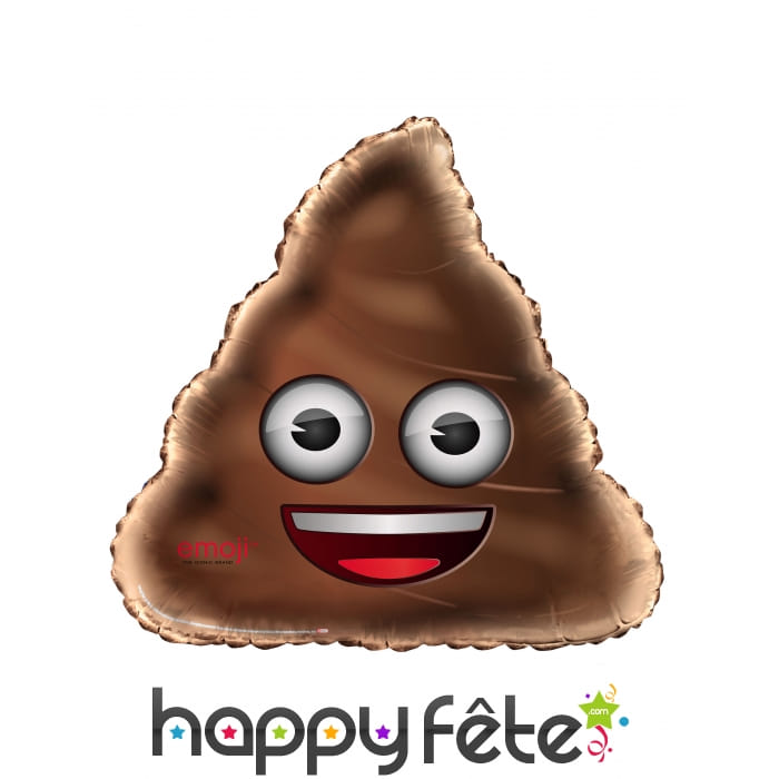 Ballon émoticone caca de 80cm
