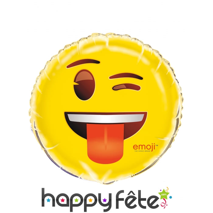 Ballon émoticone clin d'oeil