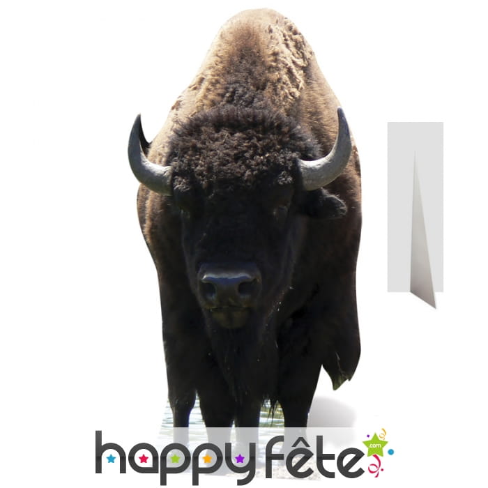Bison en carton taille réelle