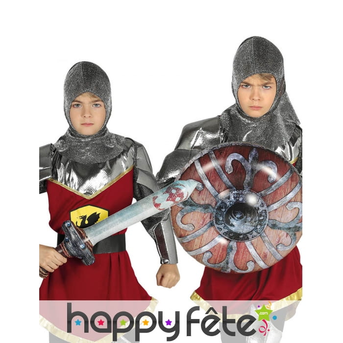 Bouclier et épée gonflables pour enfant