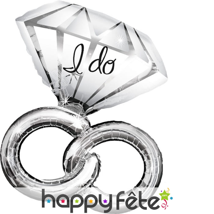 Ballon en forme d'alliances I do, 76cm