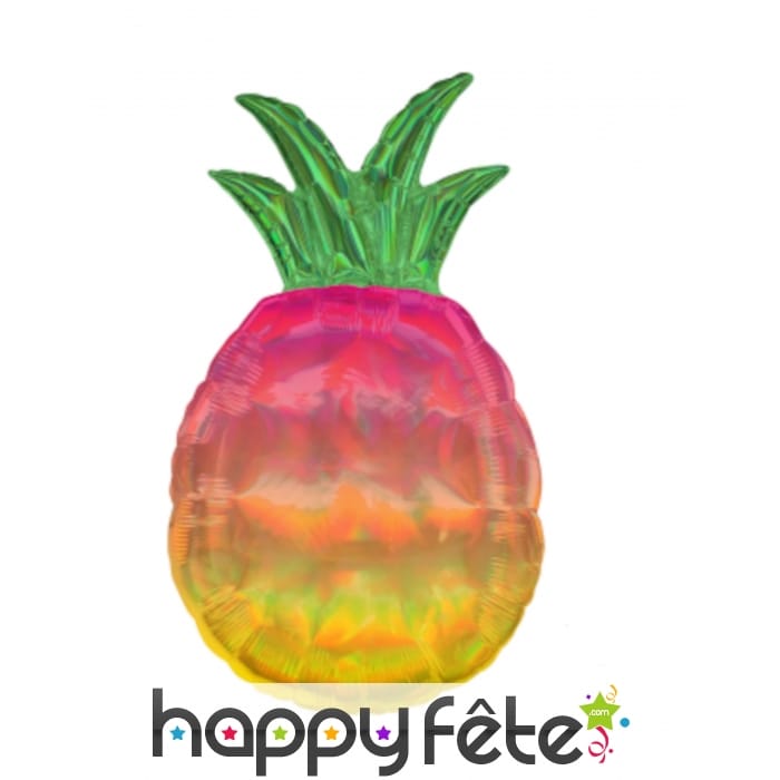 Ballon en forme d'ananas multicolore de 78cm