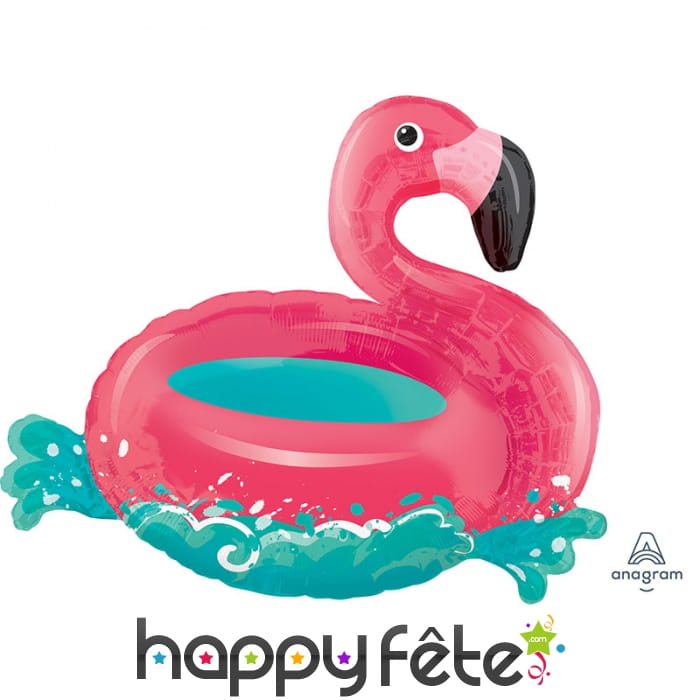 Ballon en forme de bouée flamant rose, 76cm