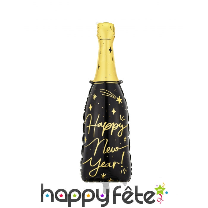 Ballon en forme de bouteille Happy new Year