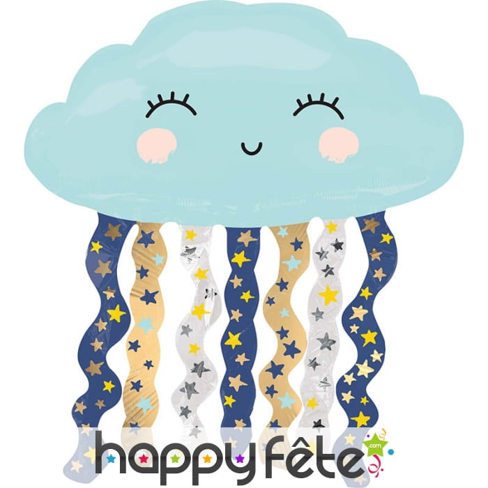 Ballon en forme de nuage souriant, 76cm