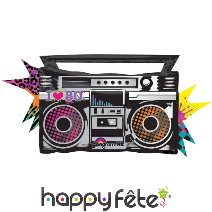 Ballon en forme de radio old school