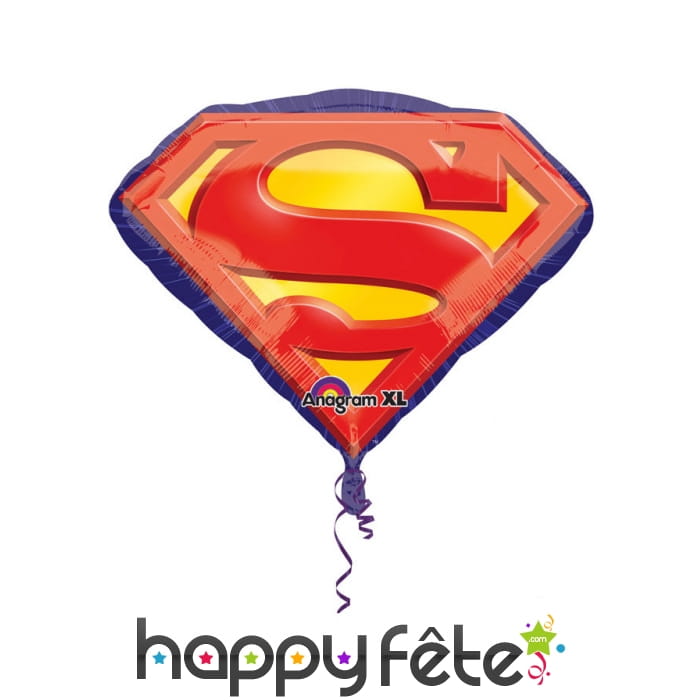 Ballon en forme du logo de Superman, 66 X 50 cm
