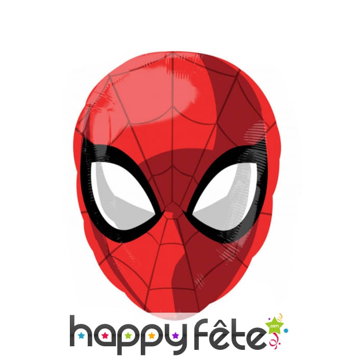 Ballon en forme du visage de Spiderman, 43cm