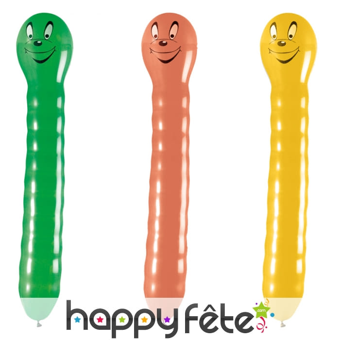 Ballons en forme de chenille