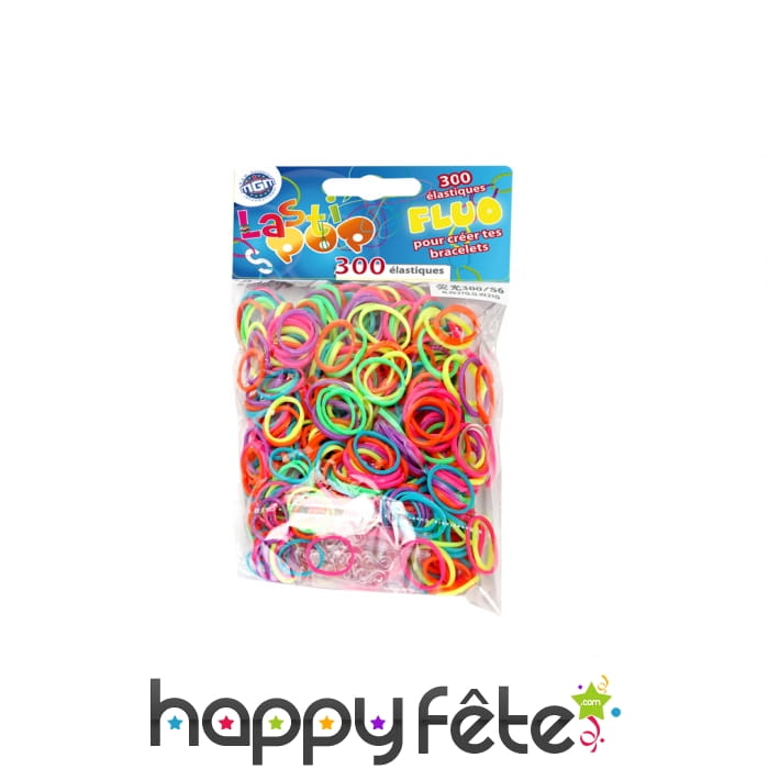 Bracelet élastique fluo à composer