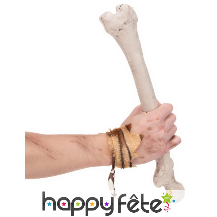 Bracelet en fausse peau homme des cavernes