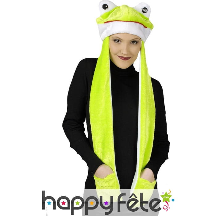 Bonnet écharpe grenouille