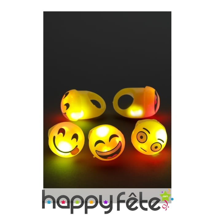 Bague émoticone lumineuse