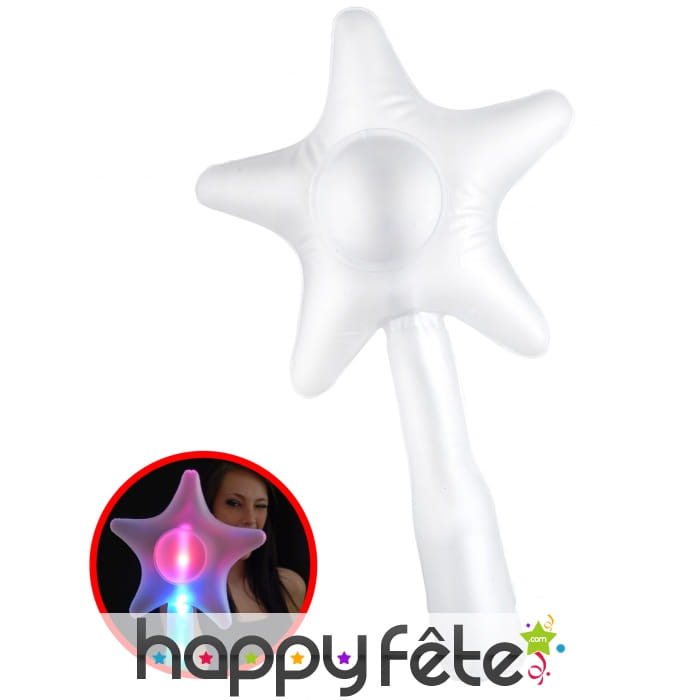 Baguette étoile lumineuse de 45cm