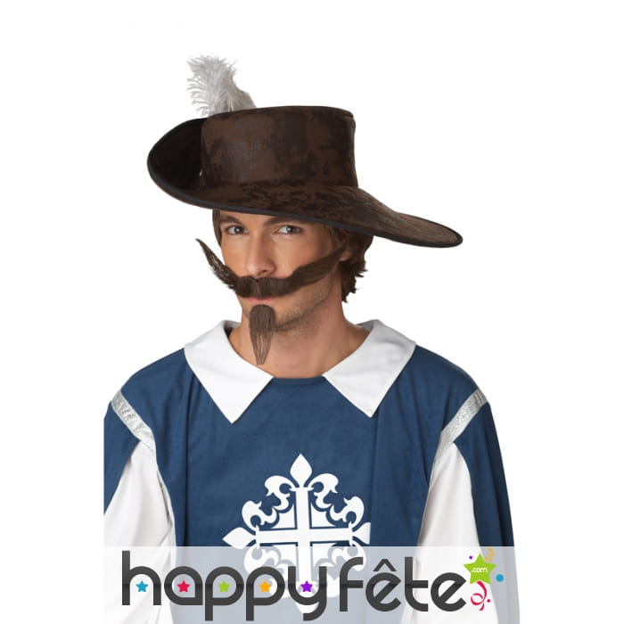 Barbichette et moustache de mousquetaire