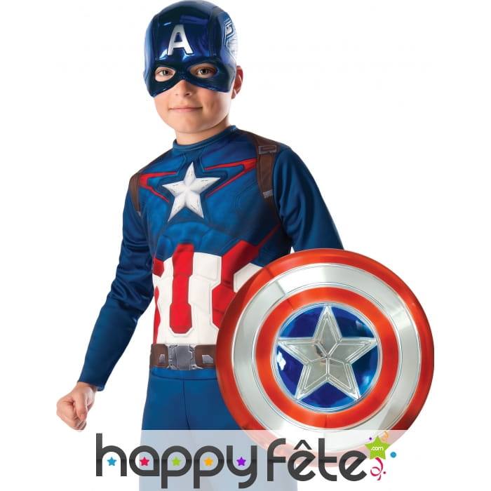Bouclier et masque de Captain America pour enfant