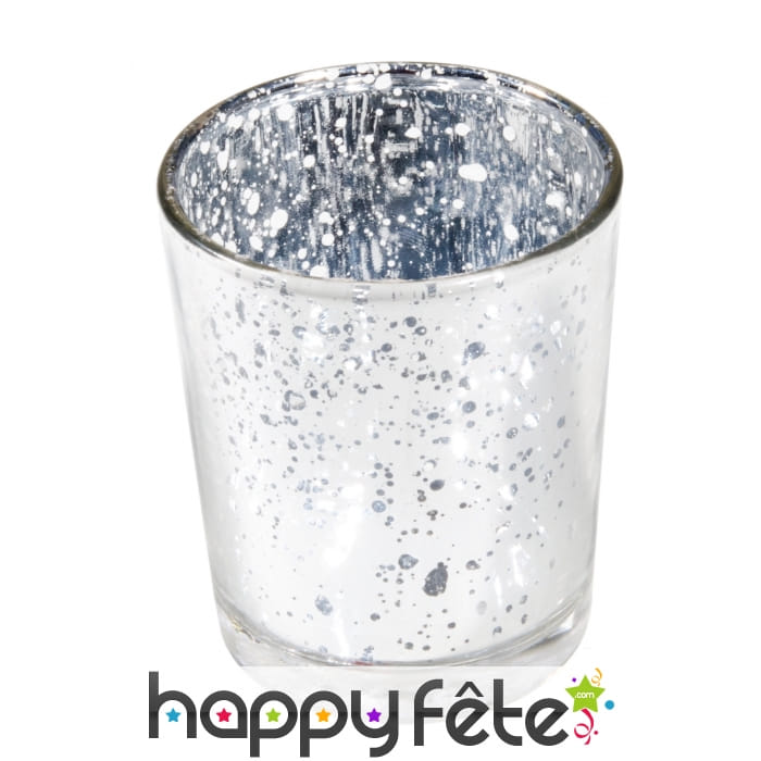 Bougeoir en metal argent