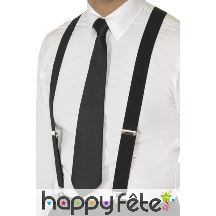 Bretelles élastiques noires