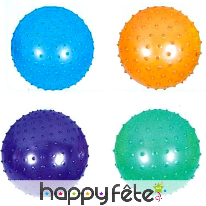 Balle en pvc recouvertes de picots, 13cm