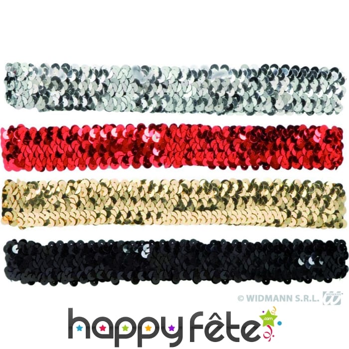 Bandeau élastique pailletté