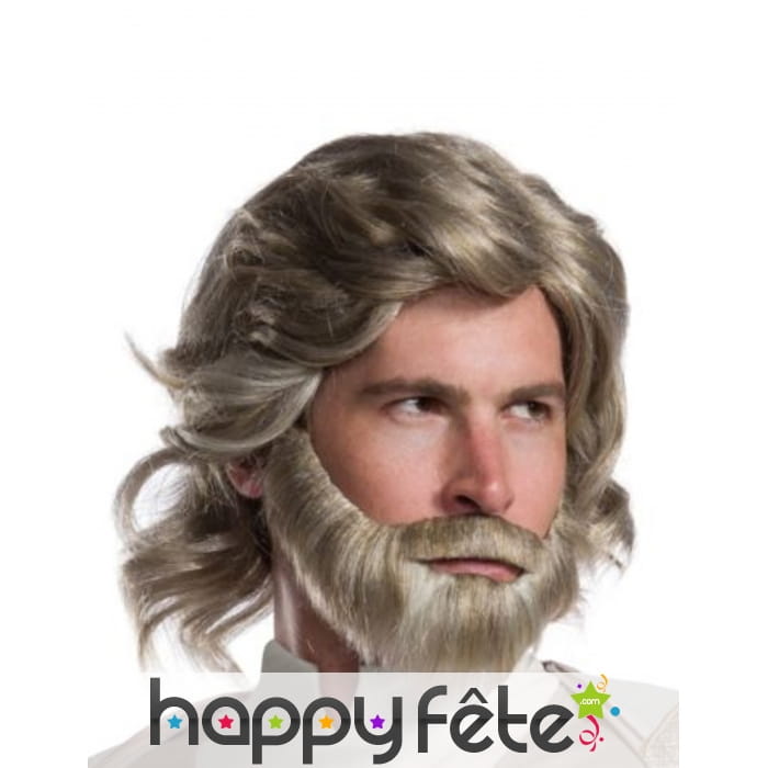 Barbe et perruque de Luke Skywalker pour homme