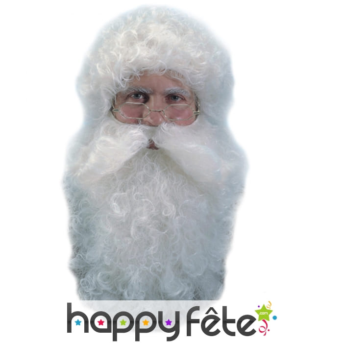 Barbe et perruque de père Noël effet naturel
