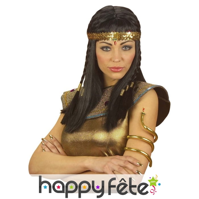 Bracelet égyptien serpent doré