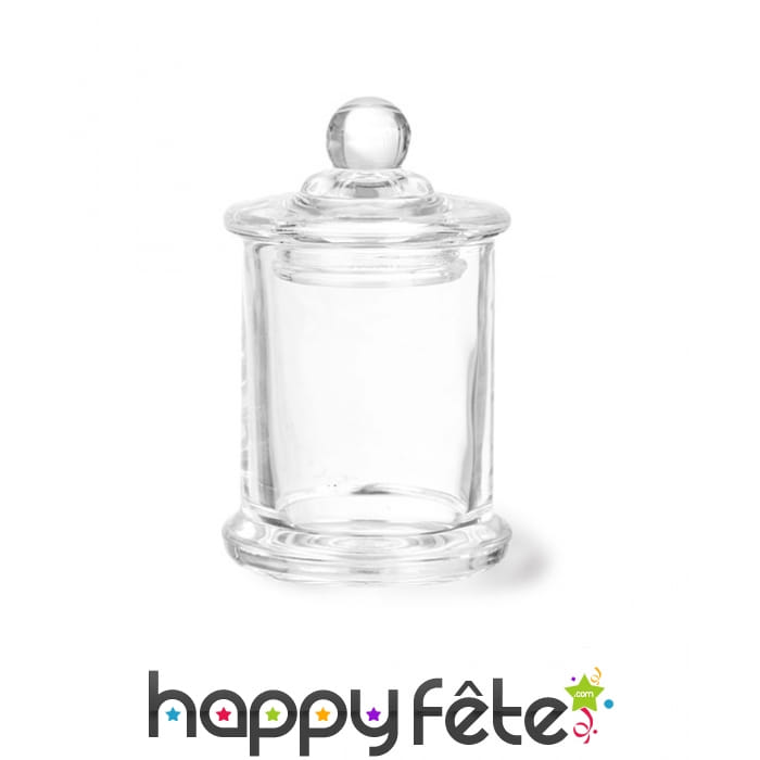 Bonbonnière en verre de 9 x 6cm