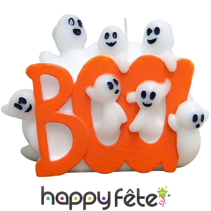 Bougie fantôme haloween Boo de 12 cm