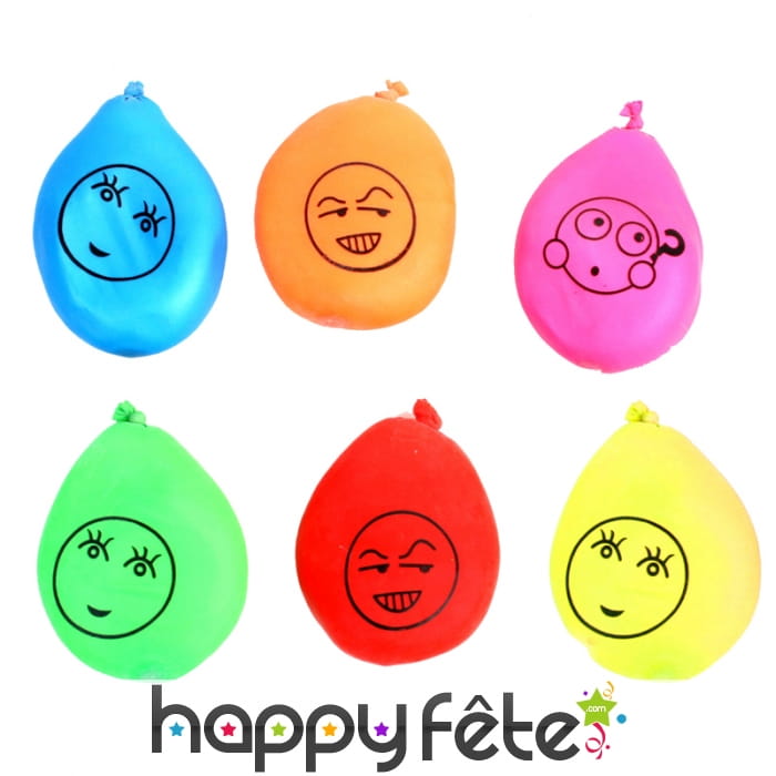 Balle farine motif visage de 7cm