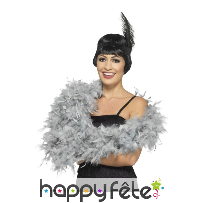 Boa gris argent, 80g