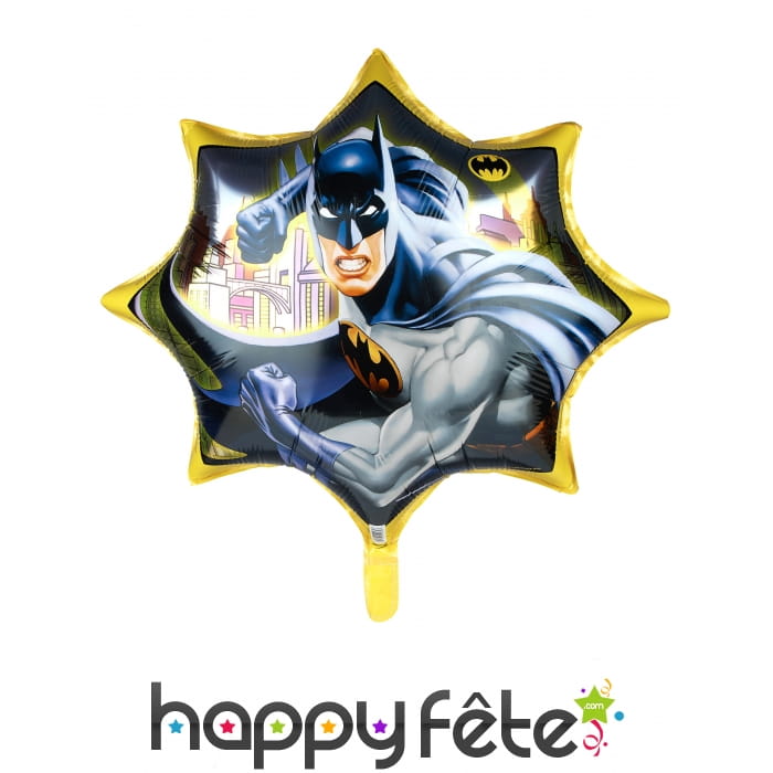 Ballon géant Batman en forme d'étoile, 71 cm