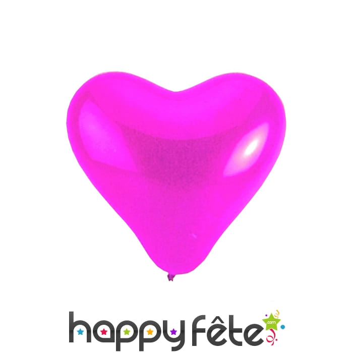 Ballon géant en forme de coeur rose