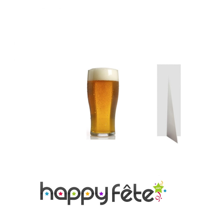 Bière géante en carton plat, 182cm