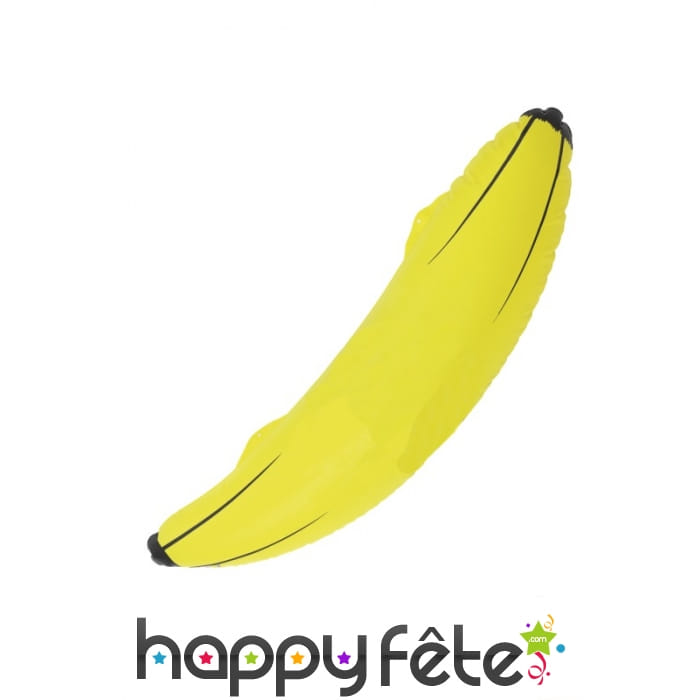 Banane gonflable jaune