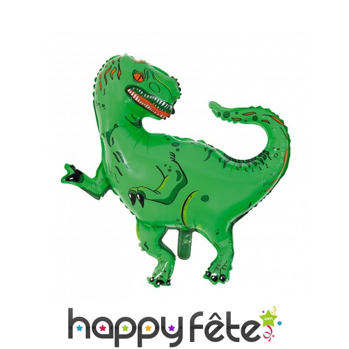Ballon géant T-rex vert de 78 cm, alu