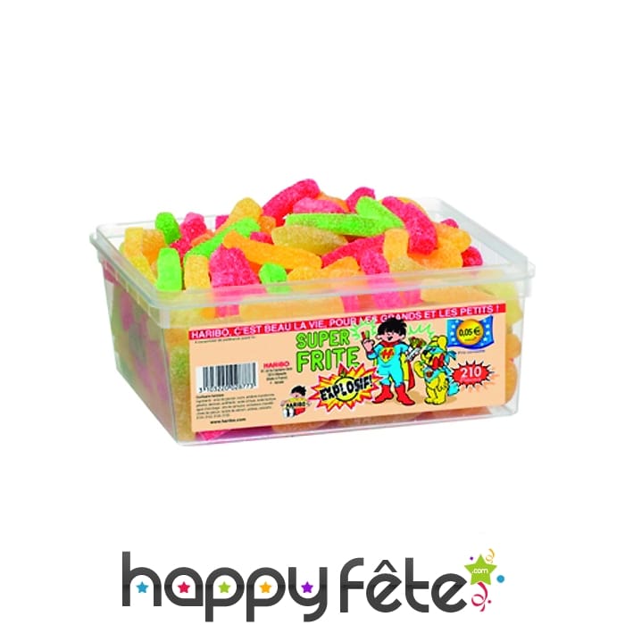 Bonbon haribo frites acidulées